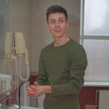 Wet Live Team: Relax Shower and Ruslan in Socks with the Inscription 18+