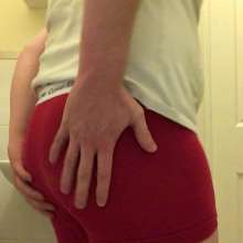 permamarka: Shaving Cream and Red Calvin's Covering