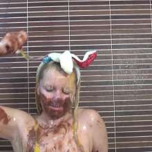 Big_Tits_Gunge: Vicky Becomes A Very Messy Easter Bunny (Nude)