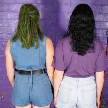 DungeonMasterOne: Wet Denim Shorts with Honeysuckle and Purity