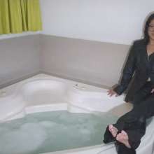 Nataly Loveu: Wetlook with Leather