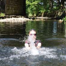 DungeonMasterOne: Felicity Plaid Dress River Bath