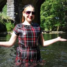 DungeonMasterOne: Felicity Plaid Dress River Bath