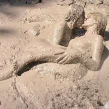 FOXY: Angel and Aurel together in mud