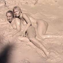 FOXY: Angel and Aurel together in mud