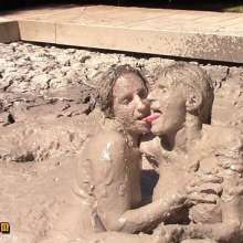 FOXY: Angel and Aurel together in mud