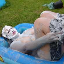 Darkabyss445: Gunge Bath While Stripping