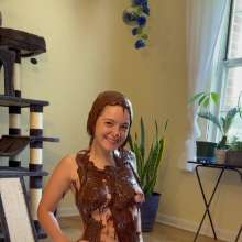 Slimed Models: Kaitlyn Covers Herself in Brownie Batter Nude