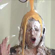RevSlymsford: New Employee Kayleth Gets Trashed: Pies, Custard, Paint +++