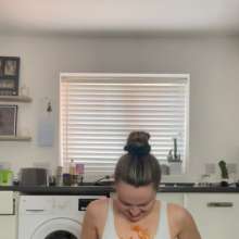 WAMfuns Messy Forfeits: Queen Peach Swimsuit Filling With Beans And Spaghetti