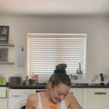 WAMfuns Messy Forfeits: Queen Peach Swimsuit Filling With Beans And Spaghetti