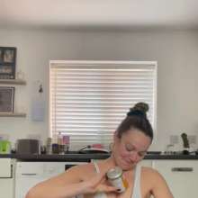WAMfuns Messy Forfeits: Queen Peach Swimsuit Filling With Beans And Spaghetti