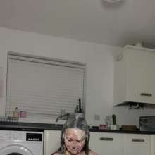 WAMfuns Messy Forfeits: Queen Peach White Gunge In Micro Bikini And Foam Pies