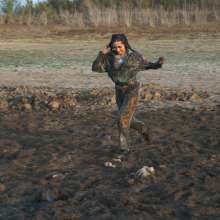 RSSRuinStreetStyle: Blair's Muddy Training Destoryed Her Kappa Banda Tracksuit