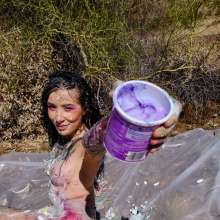 messyhot: Sasha Red Messy Gets for the First Time in the Desert