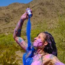 messyhot: Sasha Red Messy Gets for the First Time in the Desert