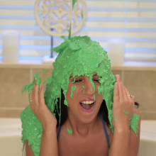 Slimed Models: New Slimed Model: Amber's First Time