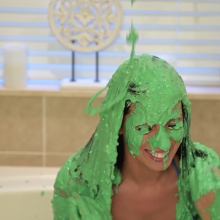 Slimed Models: New Slimed Model: Amber's First Time
