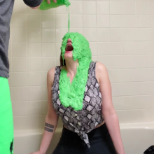 Slimed Models: Busty Anastasia's Tasty Green Slime