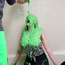 Slimed Models: Busty Anastasia's Tasty Green Slime
