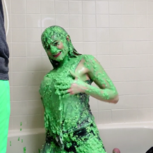 Slimed Models: Busty Anastasia's Tasty Green Slime