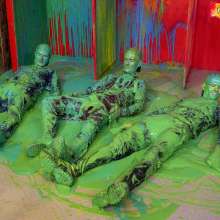 WamtasticUK: Ste, Adam and Pete 3-man Gunge Booth Messy in Tracksuits