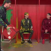 WamtasticUK: Ste, Adam and Pete 3-man Gunge Booth Messy in Tracksuits