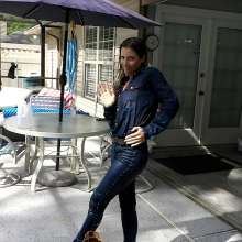 Tight and Wet Clothes: Sunbathing in Brand New Tight Levi's Jeans and Cowboy Boots