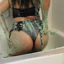 Slimed Models: Talia's First Time: Chunky Green Slimed