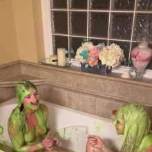 Slimed Models: Zoe and Dani Slime Each Other Naked