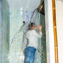 wet.look.me: Wetlook girl fully-clothed in shower and pool | Wetlook.biz