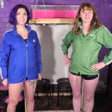 DungeonMasterOne: Adidas Jacket Gungetank Time for Maude and Miss Abigail!