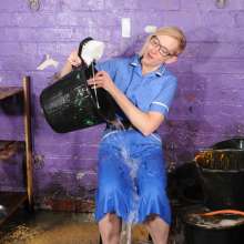 DungeonMasterOne: Aurora, in Nurses Uniform, Washes the Buckets