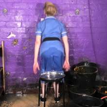 DungeonMasterOne: Aurora, in Nurses Uniform, Washes the Buckets