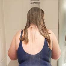 CheekyLuna: Cheekyluna's Blue Swimsuit Shower