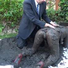 WSMProductions: Custard Couple (Cc) in Muddy Business Suits