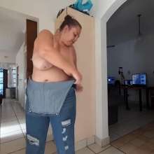 Darkabyss445: Denim Dungarees Wet and Messy