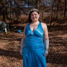 JD and Messy Andi: Andi's Blue Formal Gown Gets Wet!