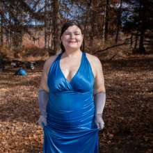 JD and Messy Andi: Andi's Blue Formal Gown Gets Wet!
