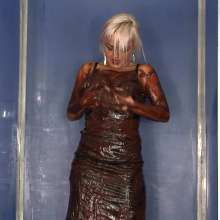 Lara_eurowam: Judith Gets Gunged with Chocolate Pudding