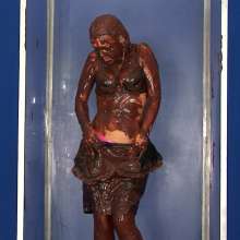 Lara_eurowam: Judith Gets Gunged with Chocolate Pudding