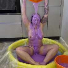 WAMfuns Messy Forfeits: Kacie James Gungey Dildo Play