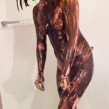 RevSlymsford: Kaydens Chocolate Turtleneck Trashing: Bare Body Coated Too