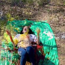 Slimed Models: Larae Splatted With Balloons Full of Condiments