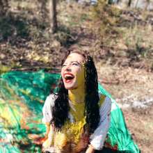 Slimed Models: Larae Splatted With Balloons Full of Condiments