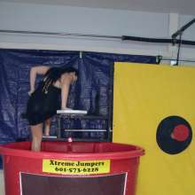 FunFilled Photography: Mallory's Dunk Tank Trivia in a Little Black Dress!