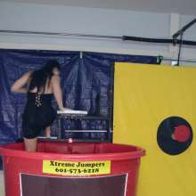 FunFilled Photography: Mallory's Dunk Tank Trivia in a Little Black Dress!