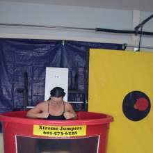 FunFilled Photography: Mallory's Dunk Tank Trivia in a Little Black Dress!