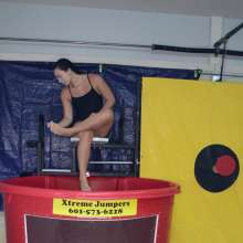 FunFilled Photography: Mallory's Dunk Tank Trivia in a Little Black Dress!