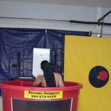 FunFilled Photography: Mallory's Dunk Tank Trivia in a Little Black Dress!